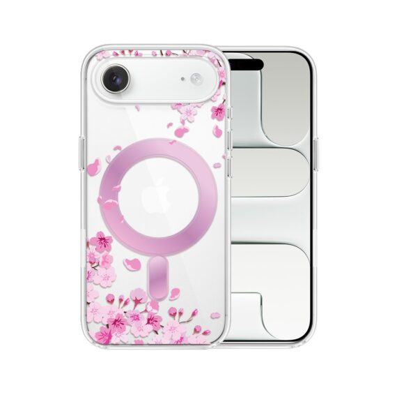 Etui do iPhone Air, Flower MagSafe, kwiat wiśni, przeźroczysteAir