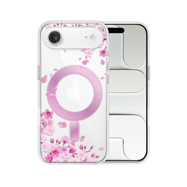 Etui do iPhone Air, Flower MagSafe, kwiat wiśni, przeźroczysteAir