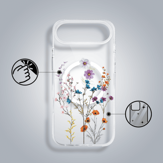 Etui-do-iPhone-Air-Flower-MagSafe-kwiaty-roznokolorowe-przezroczyste-1