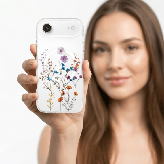 Etui-do-iPhone-Air-Flower-MagSafe-kwiaty-roznokolorowe-przezroczyste-4