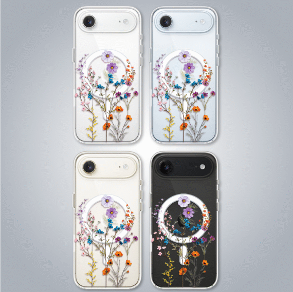 Etui do iPhone Air, Flower MagSafe, kwiaty różnokolorowe, przeźroczyste Air-2