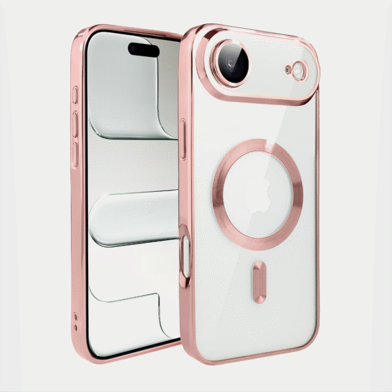 Etui do iPhone Air MagSafe Luxury Protect przeźroczyste, hybrydowa ochrona kamery, różowe Obszar kompozycji 1