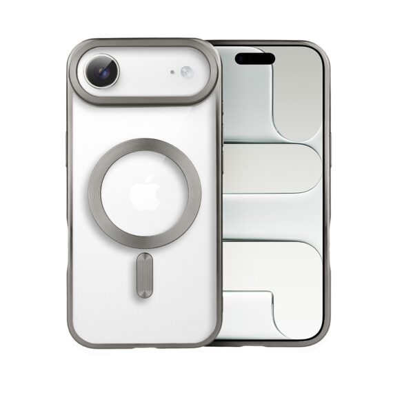 Etui do iPhone Air MagSafe Luxury Titanium Finish, przeźroczyste, naturalnie tytanowe (1)