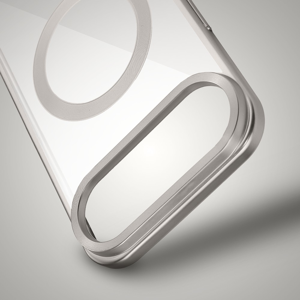 Etui do iPhone Air MagSafe Luxury Titanium Finish, przeźroczyste, naturalnie tytanowe (2)
