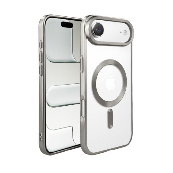 Etui do iPhone Air MagSafe Luxury Titanium Finish, przeźroczyste, naturalnie tytanowe (3)