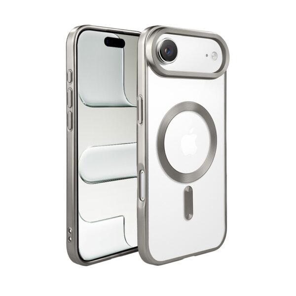 Etui do iPhone Air MagSafe Luxury Titanium Finish, przeźroczyste, naturalnie tytanowe