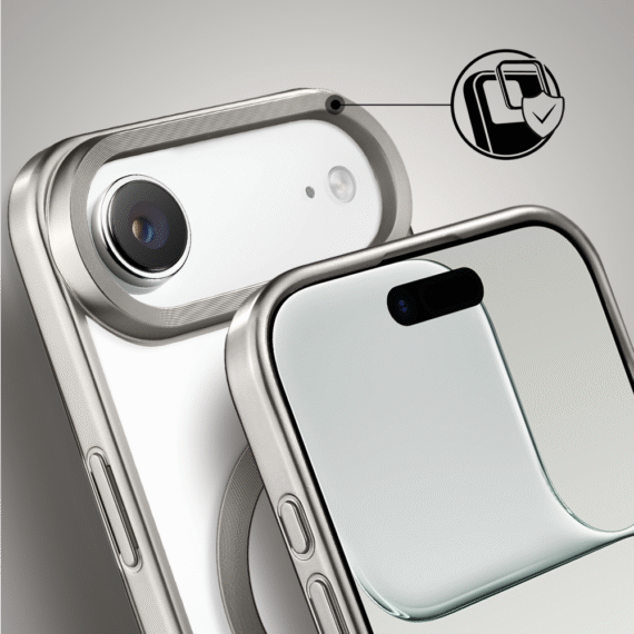 Etui do iPhone Air MagSafe Luxury Titanium Finish, przeźroczyste, naturalnie tytanowe (7)