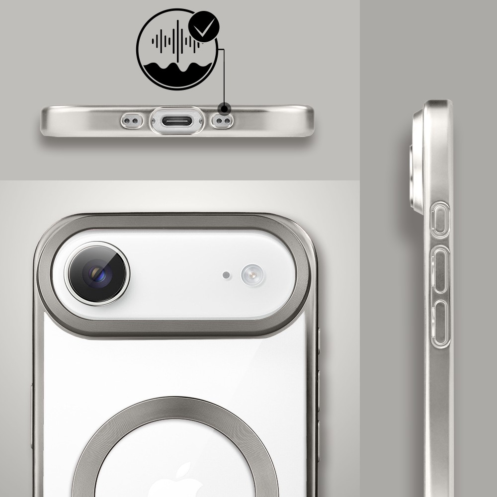 Etui do iPhone Air MagSafe Luxury Titanium Finish, przeźroczyste, naturalnie tytanowe (8)