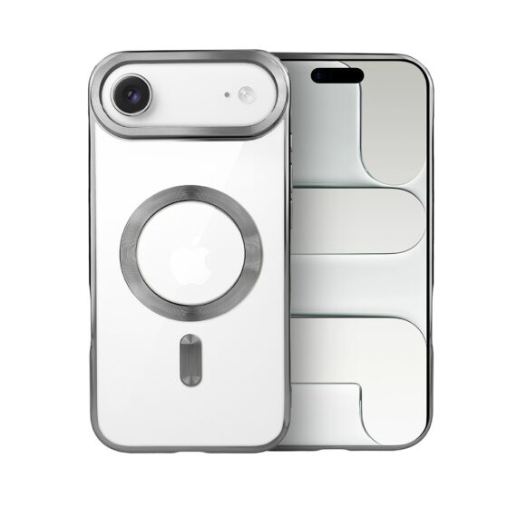 Etui do iPhone Air MagSafe Luxury, przeźroczyste, tytanowe (1)