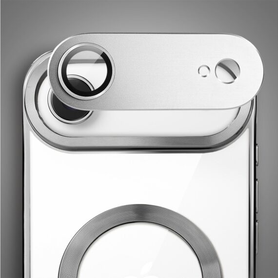 Etui do iPhone Air MagSafe Luxury, przeźroczyste, tytanowe (9)