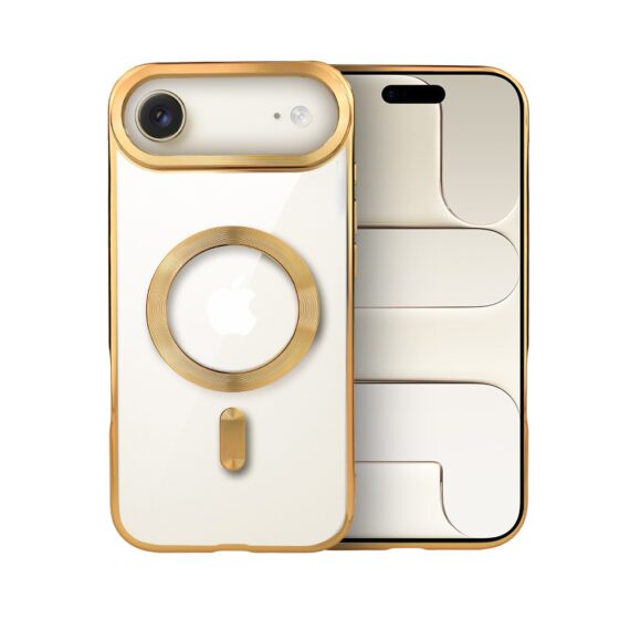 Etui do iPhone Air MagSafe Luxury, przeźroczyste, złoteArtboard 1