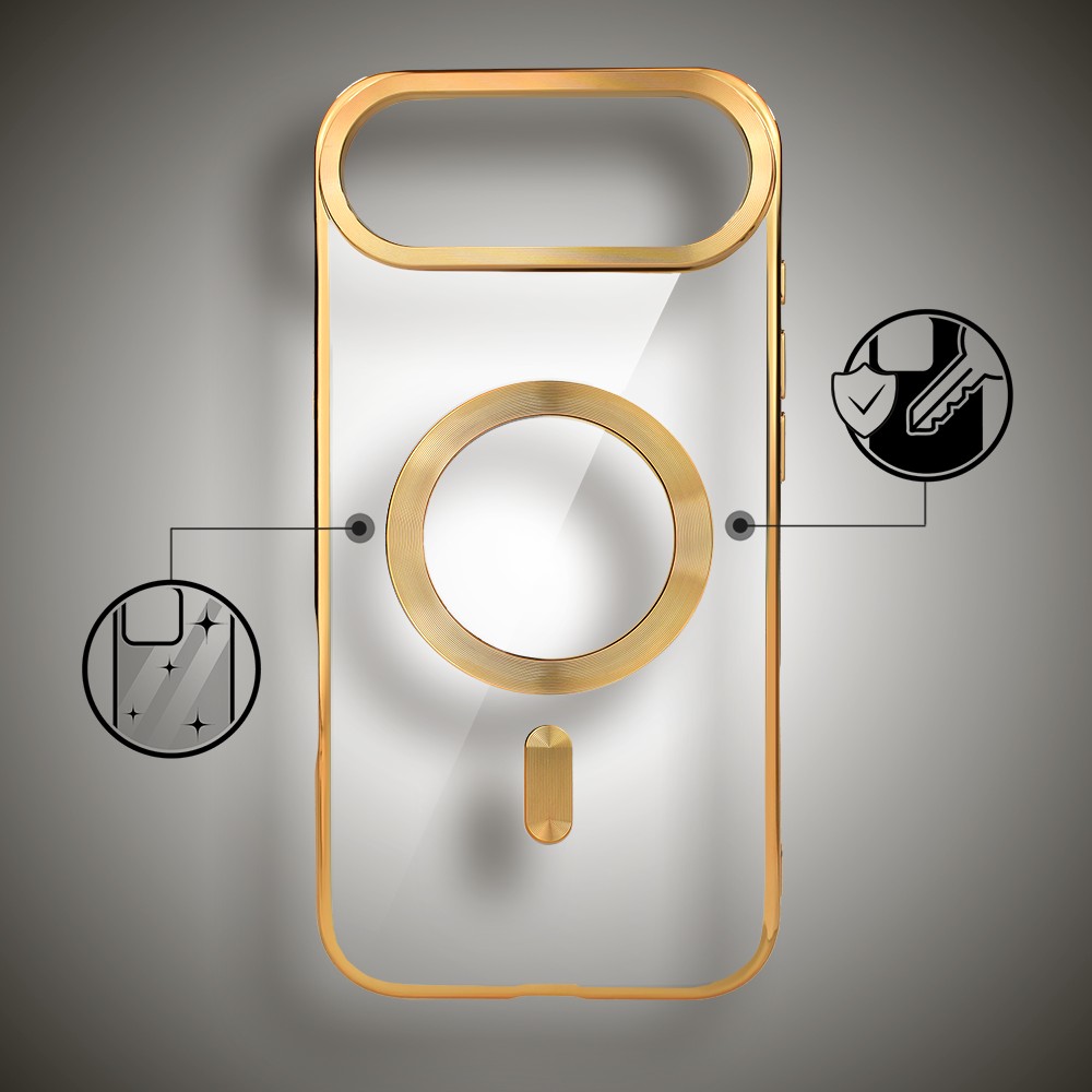 Etui do iPhone Air MagSafe Luxury, przeźroczyste, złoteObszar kompozycji 2