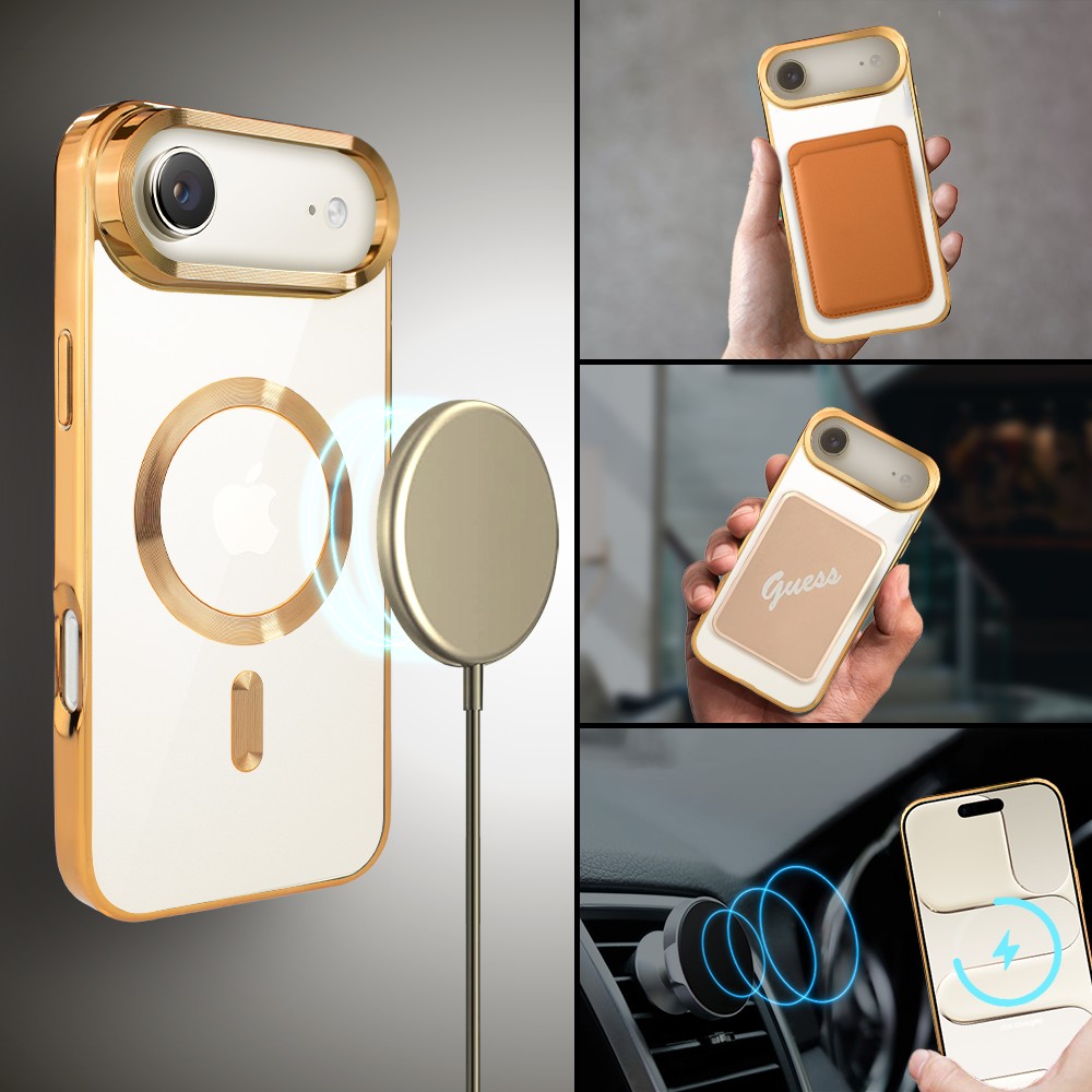 Etui do iPhone Air MagSafe Luxury, przeźroczyste, złoteObszar kompozycji 3