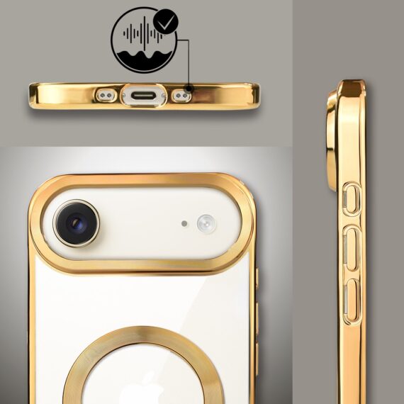 Etui do iPhone Air MagSafe Luxury, przeźroczyste, złoteObszar kompozycji 6