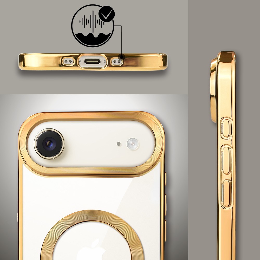 Etui do iPhone Air MagSafe Luxury, przeźroczyste, złoteObszar kompozycji 6