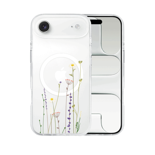 Etui do iPhone Air, MagSafe wiosenne kwiaty, przeźroczyste