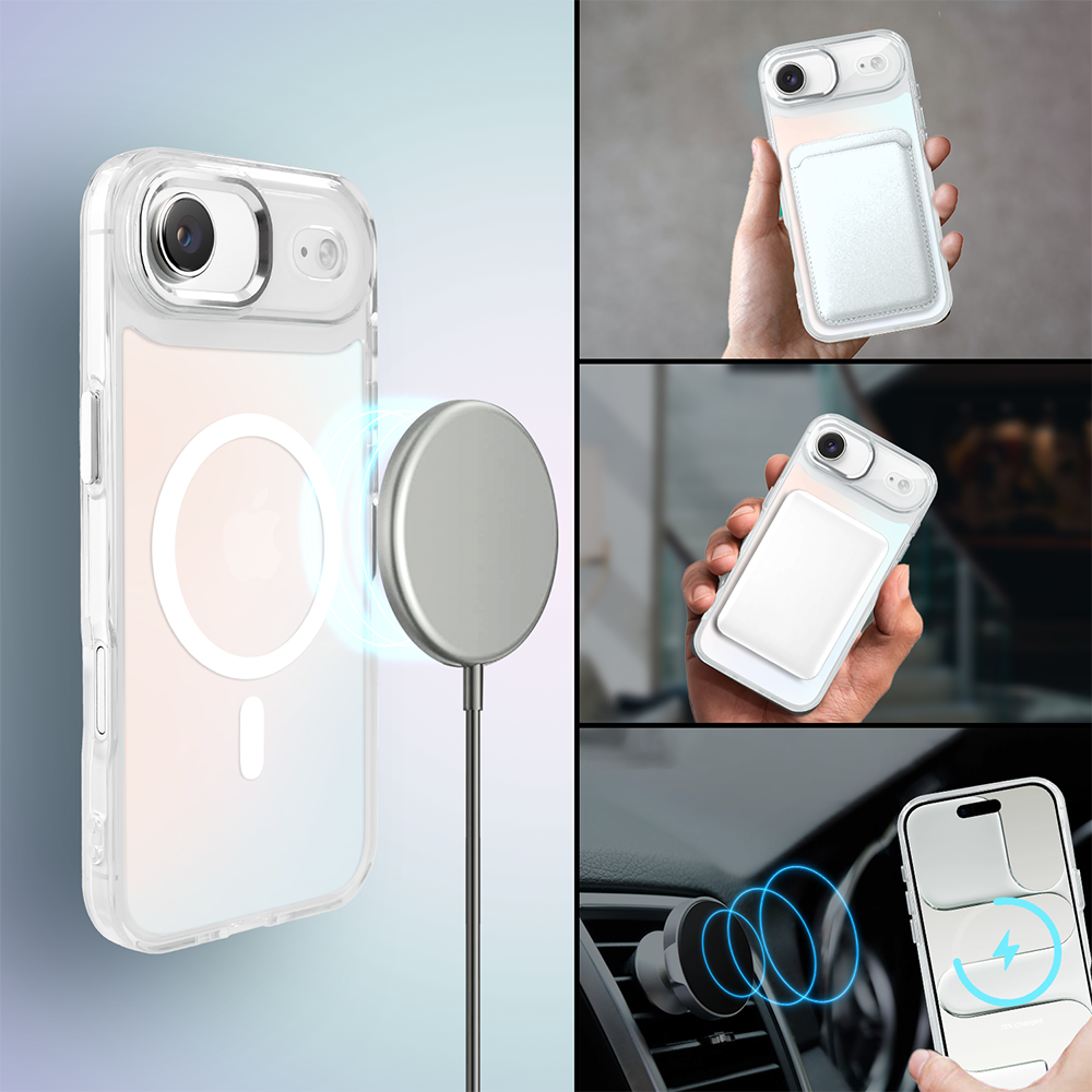 Etui do iPhone Air Miami Vibe z MagSafe, zmieniające kolor, białe (1)