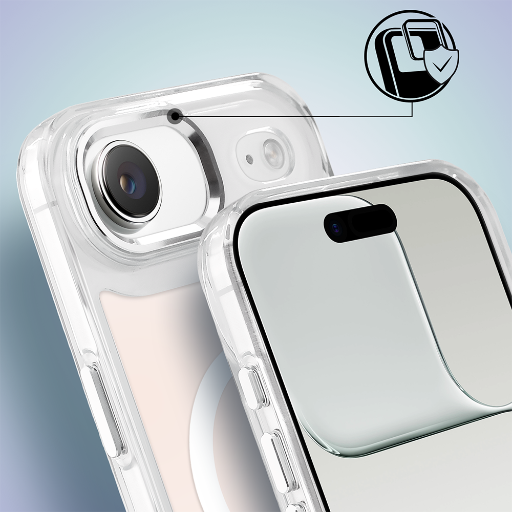 Etui do iPhone Air Miami Vibe z MagSafe, zmieniające kolor, białe (3)