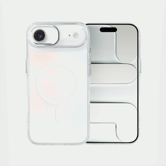 Etui do iPhone Air Miami Vibe z MagSafe, zmieniające kolor, białe (6)