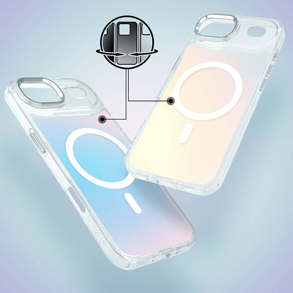 Etui do iPhone Air Miami Vibe z MagSafe, zmieniające kolor, białe (8)