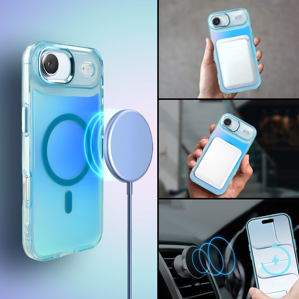 Etui do iPhone Air Miami Vibe z MagSafe, zmieniające kolor, niebieskieObszar kompozycji 3