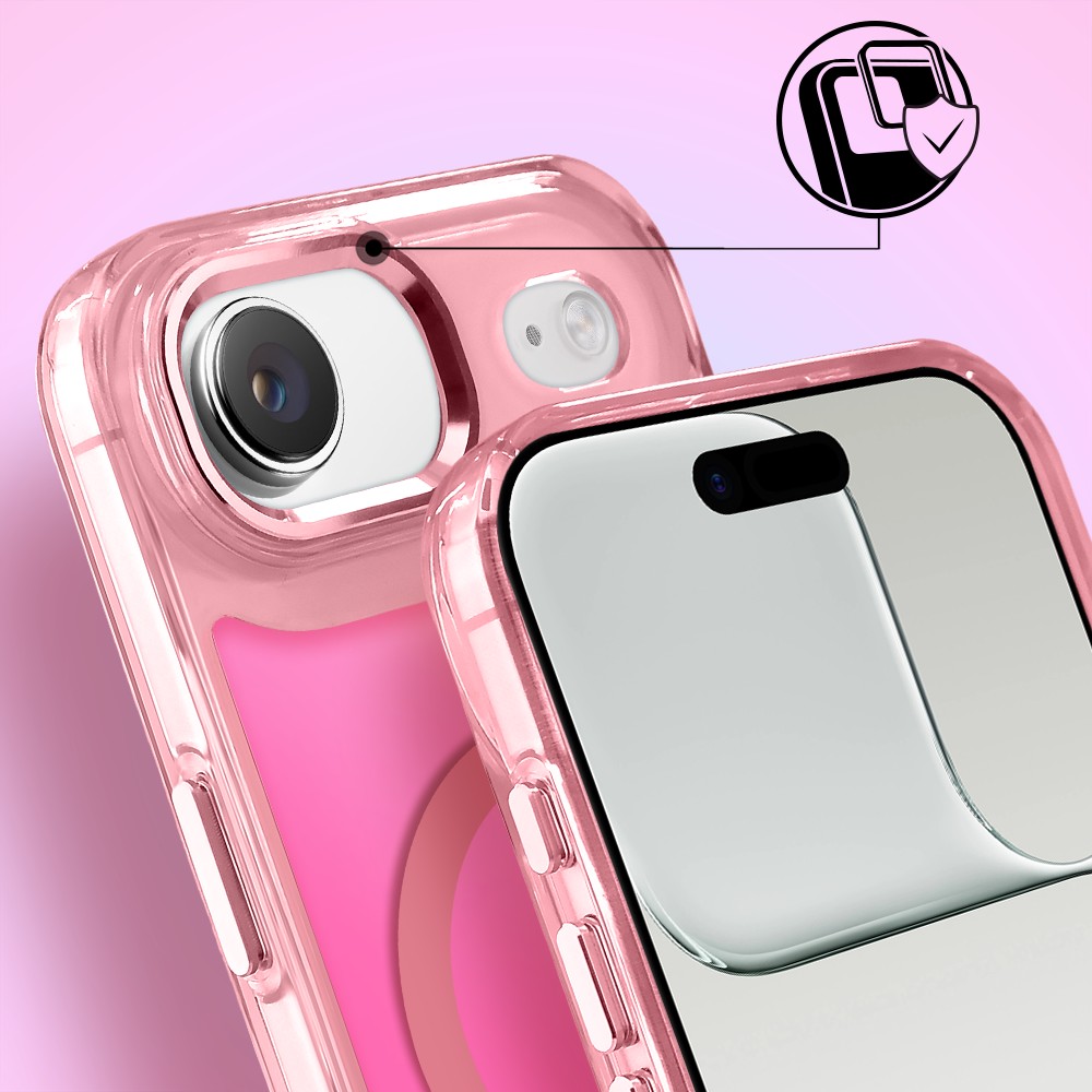 Etui do iPhone Air Miami Vibe z MagSafe, zmieniające kolor, różowe (10)
