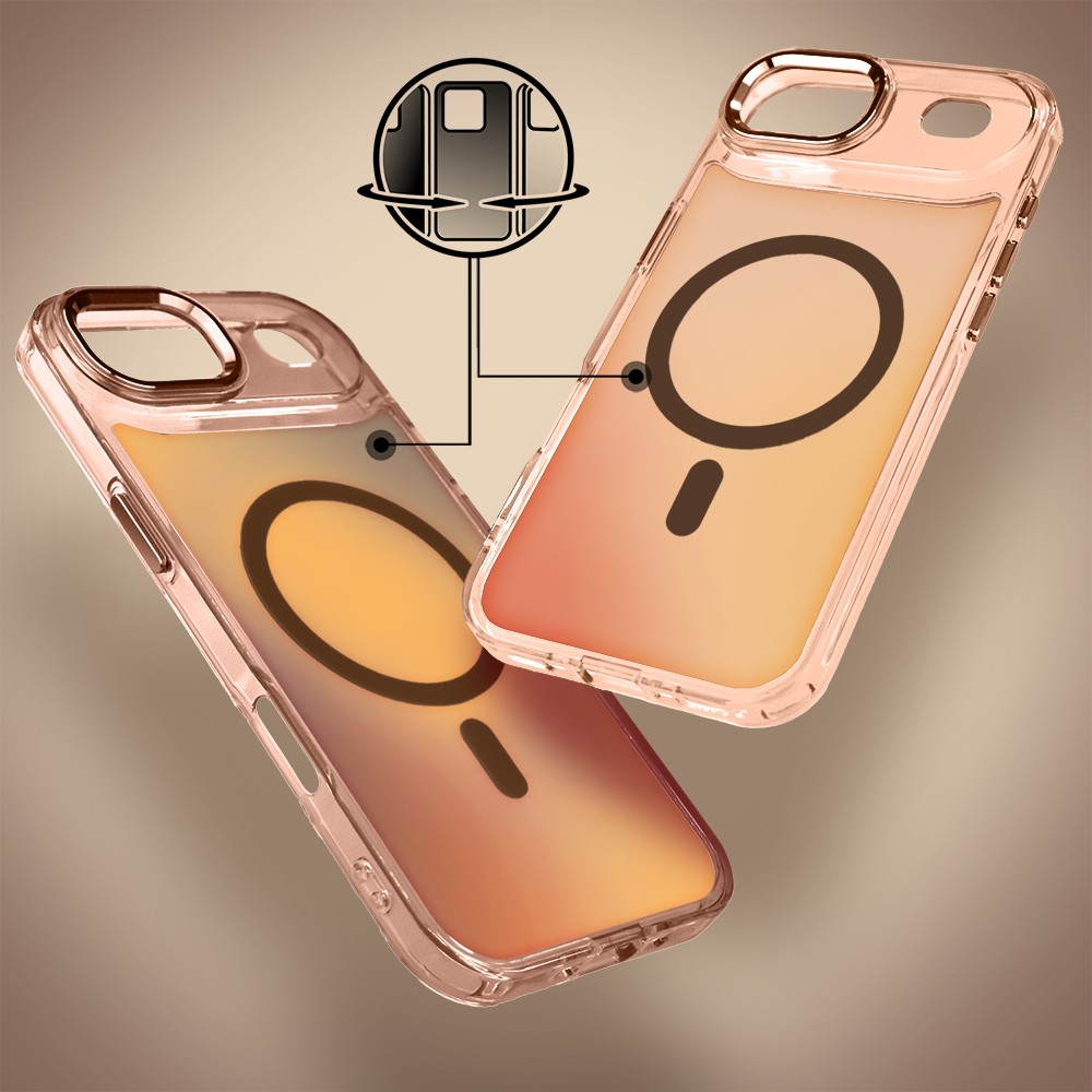 Etui do iPhone Air Miami Vibe z MagSafe, zmieniające kolor, tytan pustynny (5)