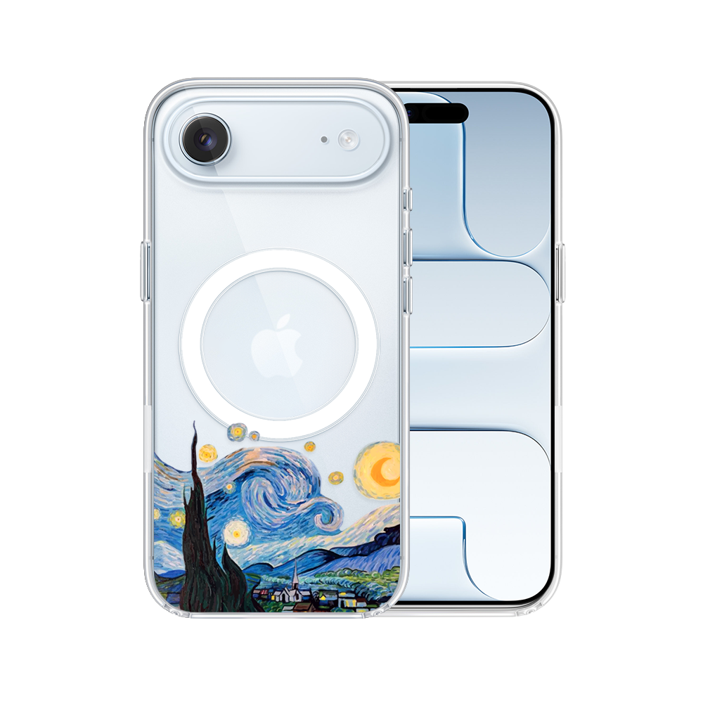Etui do iPhone Air z MagSafe, obraz Van Gogh, przeźroczyste