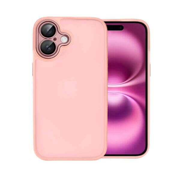 Etui do iPhone 16 Color Flush, z osłoną aparatu, różowe