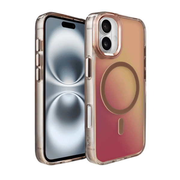 Etui do iPhone 16 Miami Vibe z MagSafe, zmieniające kolor, tytan pustynny