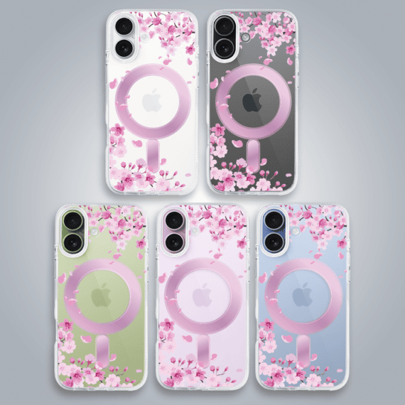 Etui_do_iPhone_17_Flower_MagSafe_z_nadrukiem_kwiat_wisni_przezroczyste-3