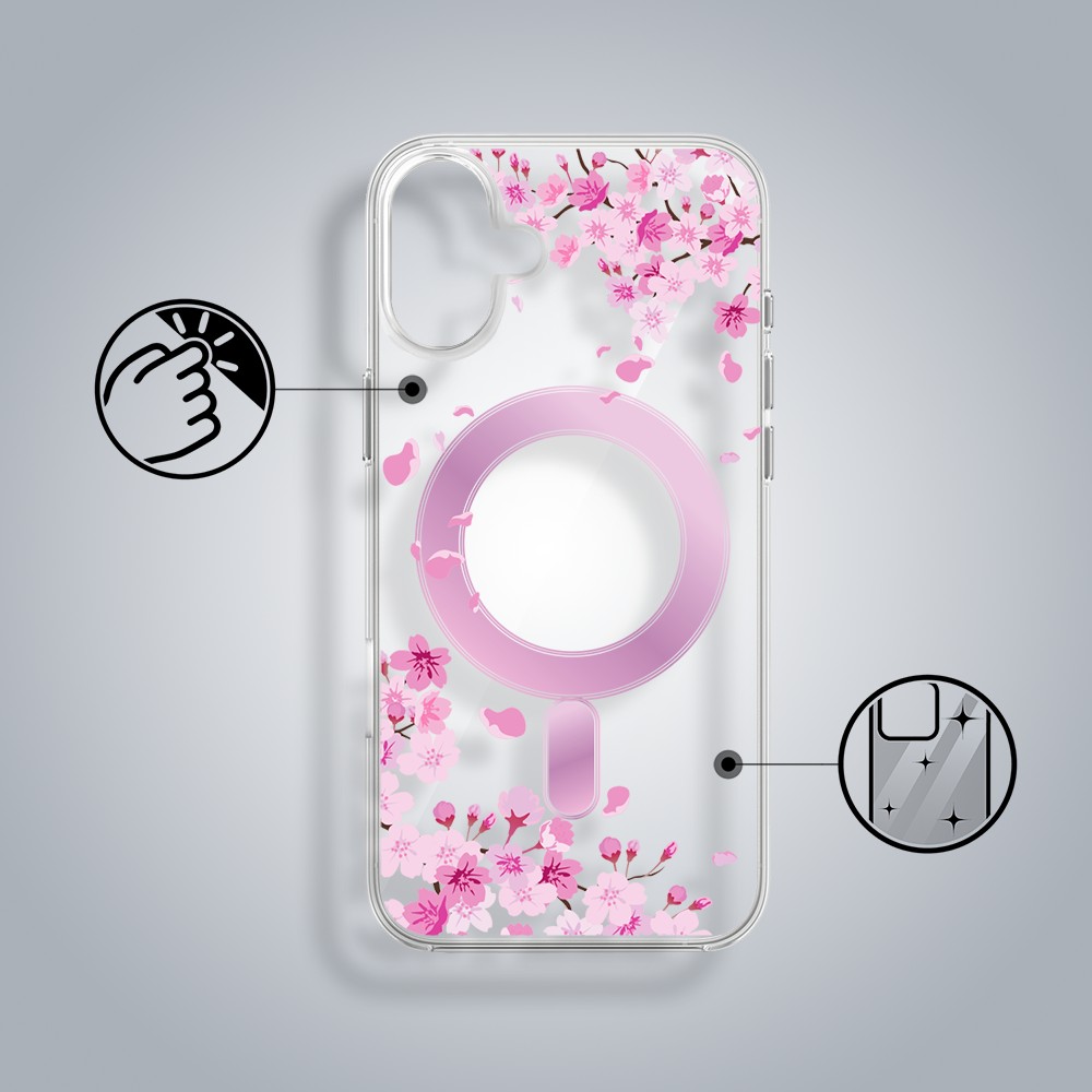 Etui_do_iPhone_17_Flower_MagSafe_z_nadrukiem_kwiat_wiśni_przeźroczyste (4)