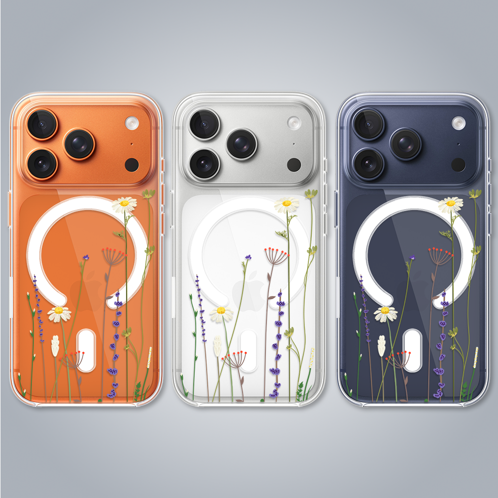 Etui_do_iPhone_17_Pro_MagSafe_wiosenne_kwiaty_przeźroczyste (4)