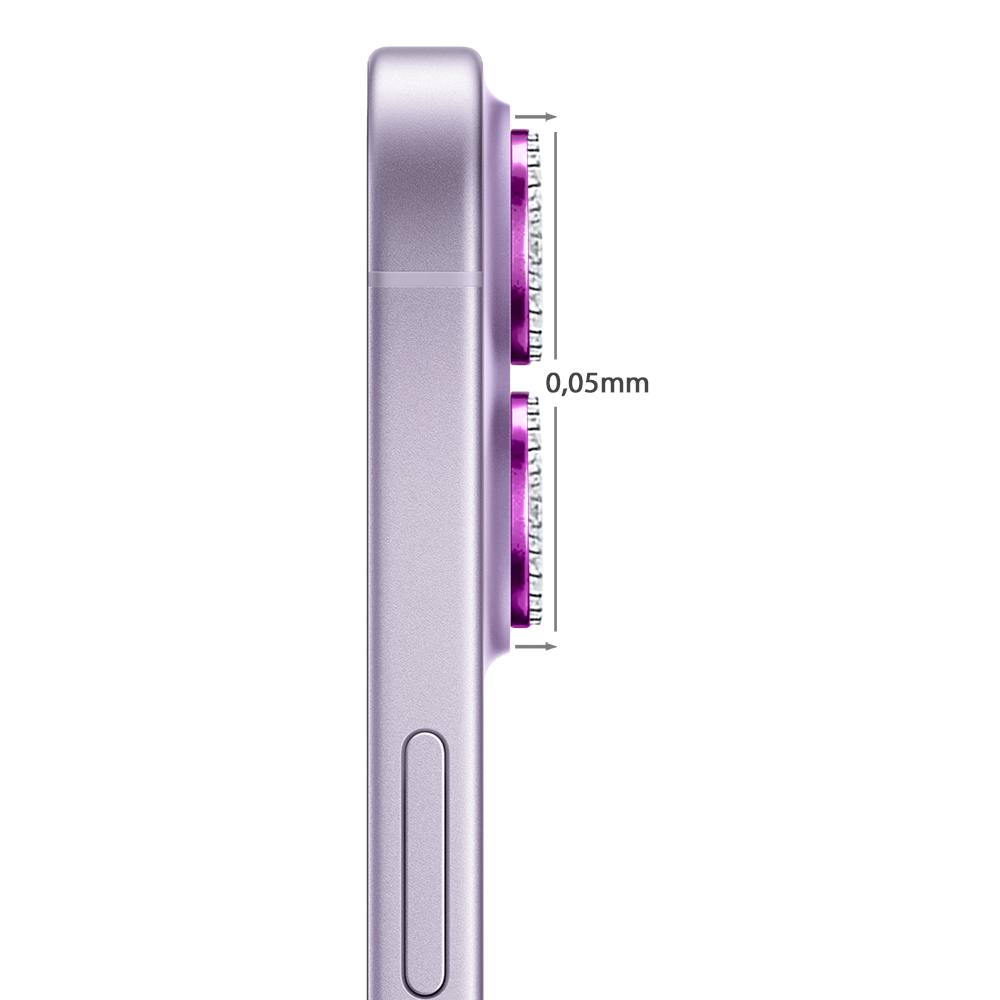 Luksusowa diamentowa osłona obiektywów, szkło na aparat iPhone 17, różowa diamentowa różowa-3