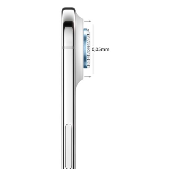 Luksusowa diamentowa osłona obiektywów, szkło na aparat iPhone Air, niebieska (4)