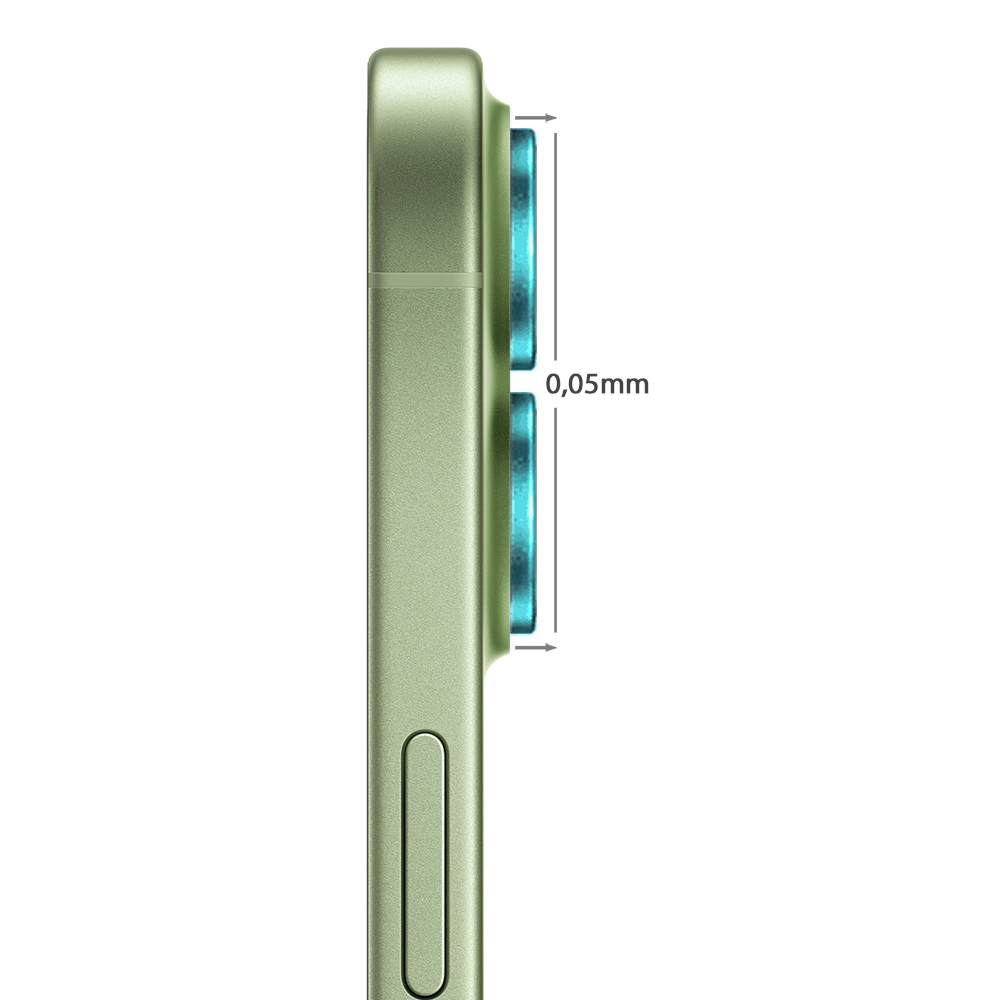 Metalowa osłona obiektywów szkło na aparat iPhone 17, berylowa zieleń berylowa zieleń-3