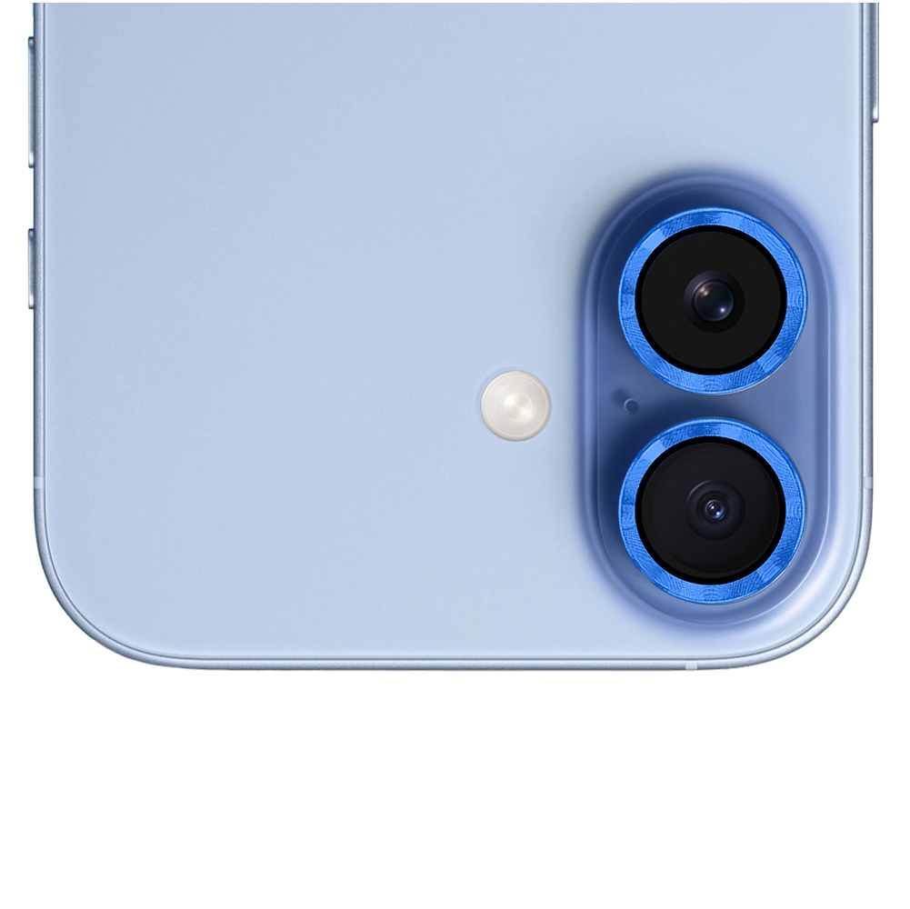 Metalowa osłona obiektywów szkło na aparat iPhone 17, granatowa granatowa-2