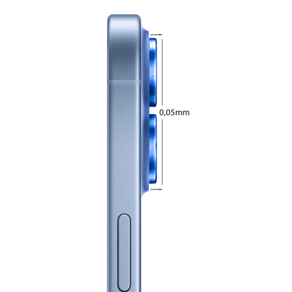Metalowa osłona obiektywów szkło na aparat iPhone 17, granatowa granatowa-3