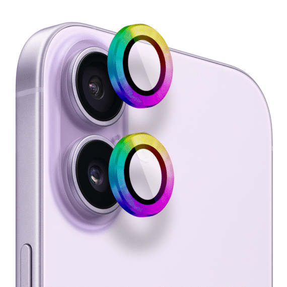 Metalowa osłona obiektywów szkło na aparat iPhone 17, kameleonkameleon-1
