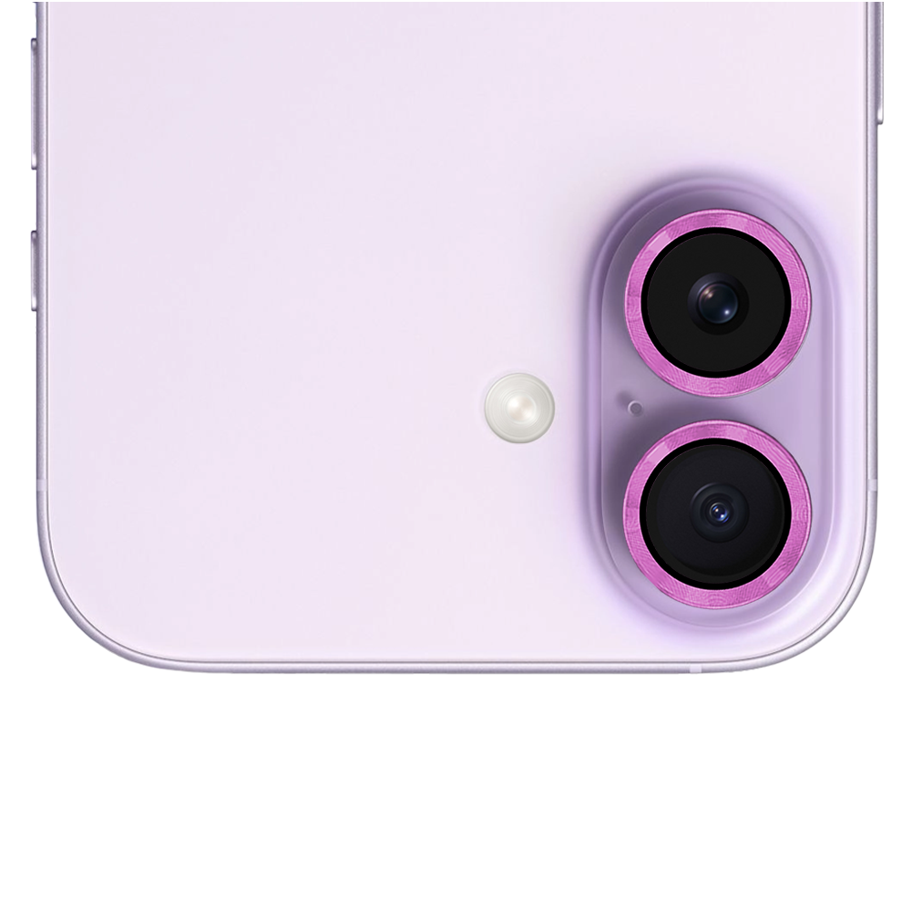 Metalowa osłona obiektywów szkło na aparat iPhone 17, różowa różowa-2