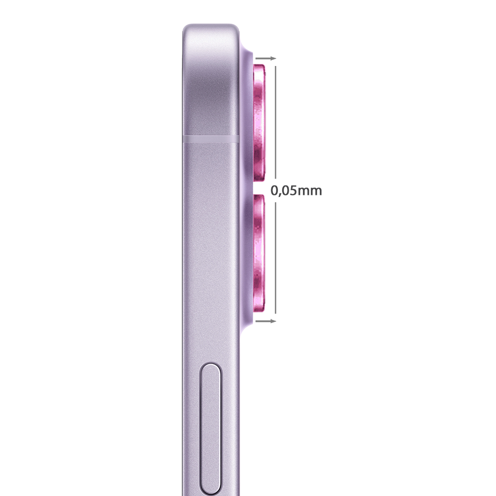 Metalowa osłona obiektywów szkło na aparat iPhone 17, różowa różowa-3