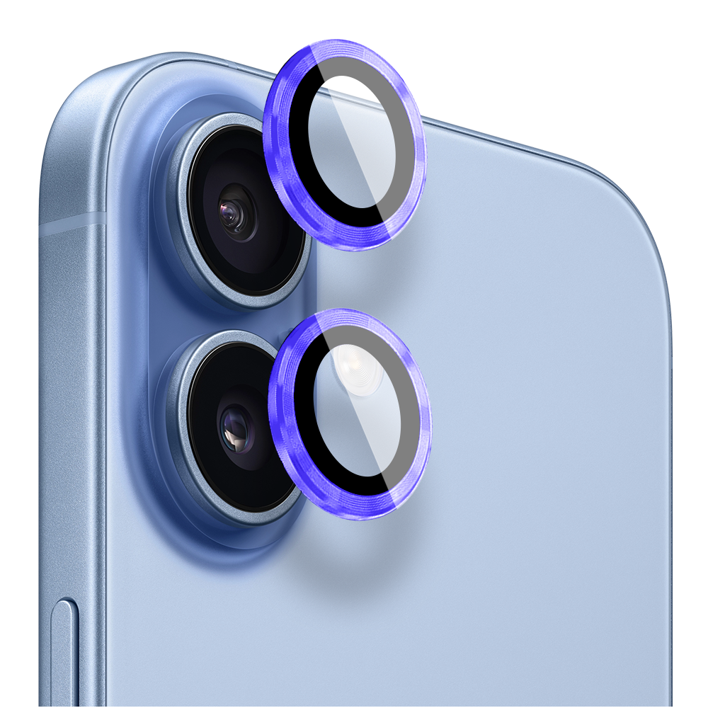 Metalowa osłona obiektywów szkło na aparat iPhone 17, ultramaryna ultramaryna-1