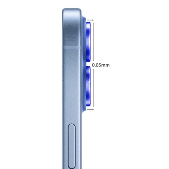 Metalowa osłona obiektywów szkło na aparat iPhone 17, ultramaryna ultramaryna-3