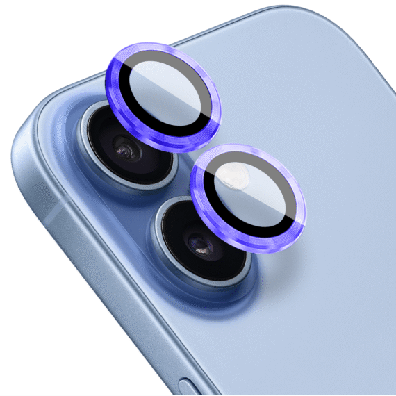 Metalowa osłona obiektywów szkło na aparat iPhone 17, ultramaryna ultramaryna