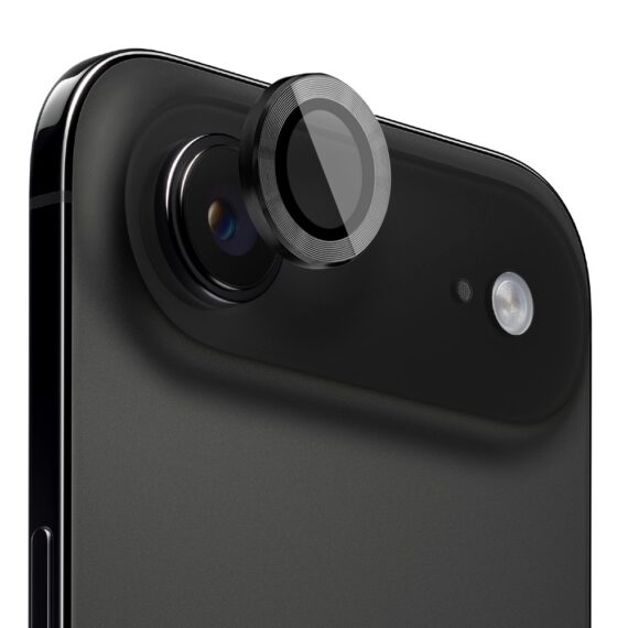 Metalowa osłona obiektywów szkło na aparat iPhone Air, czarna (1)