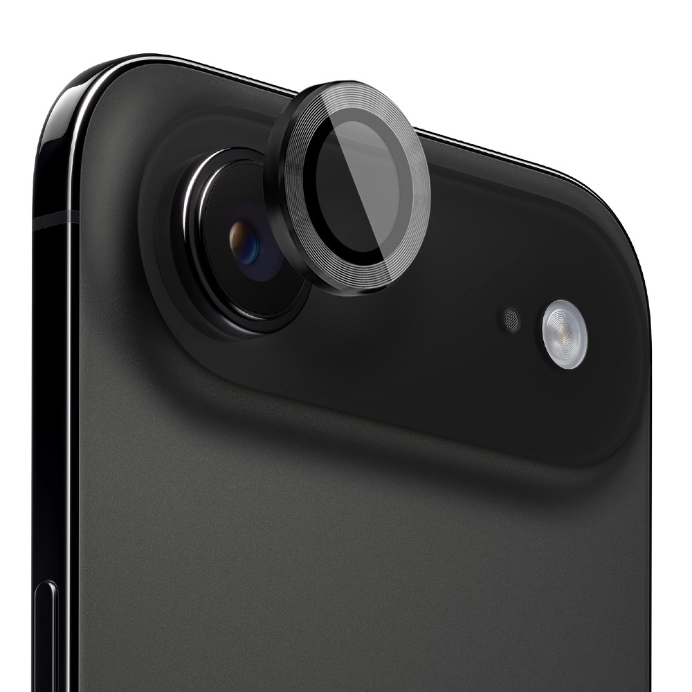Metalowa osłona obiektywów szkło na aparat iPhone Air, czarna (1)