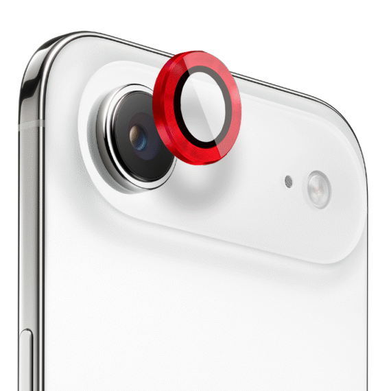 Metalowa osłona obiektywów szkło na aparat iPhone Air, czerwona (1)