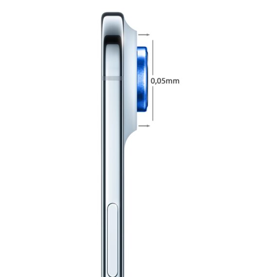 Metalowa osłona obiektywów szkło na aparat iPhone Air, granatowa (3)