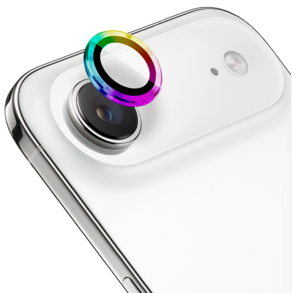 Metalowa osłona obiektywów szkło na aparat iPhone Air, kameleon (1)