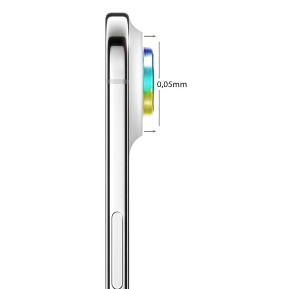 Metalowa osłona obiektywów szkło na aparat iPhone Air, kameleon (3)